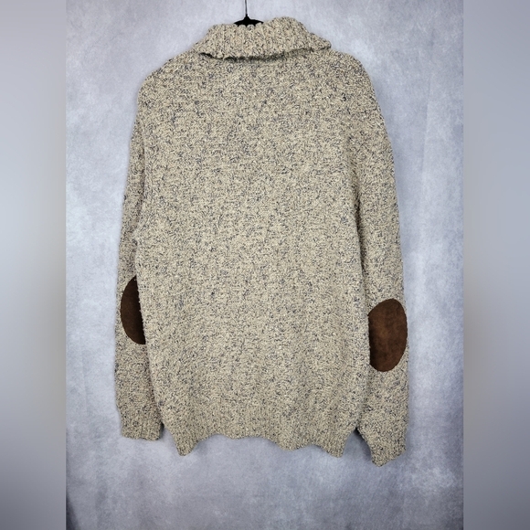 Joseph Abboud Wool Blend Shawl Collar Button Tan Sweater Size XL - Picture 5 of 10